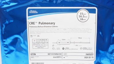 Boston Scientific M00550310 CRE Pulmonary Dilatation Cath. 15 x 16.5 x 18mm (x)